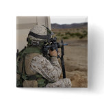 An infantry scout pinback button