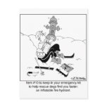 An Inflatable Fire Hydrant Postcard