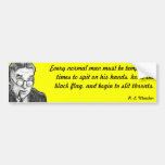 An Ink Sketched Wretch: H.L. Mencken Bumper Stickers