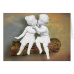An Innocent Sweet Kiss of Childhood Greeting Cards
