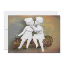 An Innocent Sweet Kiss of Childhood invitations