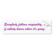 An interesting concept for creative people. bumper stickers