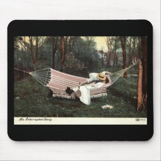 An Interrupted Story Repro Vintage 1910 mousepad