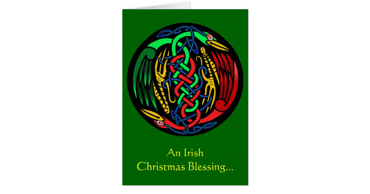 An Irish Christmas Blessing... Christmas Card Zazzle