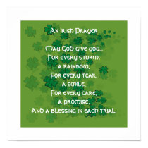 An Irish Prayer - Every Tear -A Smile posters
