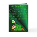 An Irishman Is Never Drunk.... Card