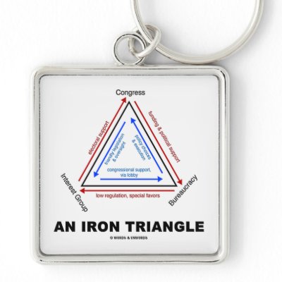 An Iron Triangle (American Political Science) Key Chains by wordsunwords