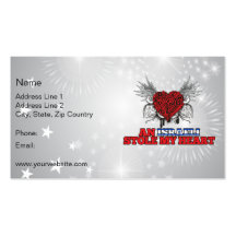 An Israeli Stole my Heart Business Card Template