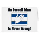 An Isralei Man Is Never Wrong Cards