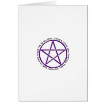 an it harm none theban woven pentacle cards