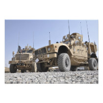An M-ATV Mine Resistant Ambush Protected vehicl