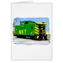 An MKT Caboose Greeting Card