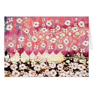 An ocean of flowers card