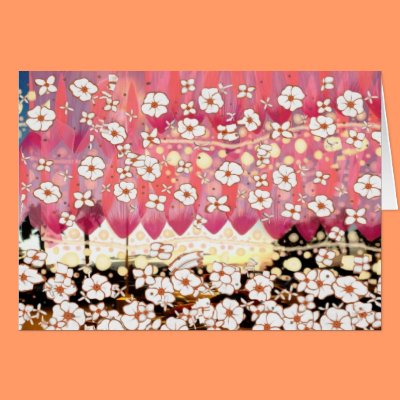An ocean of flowers cards by Zenyaris