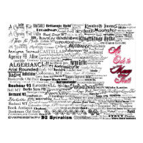 An Ode to Many Fonts posters by egichii An Ode to Many Fonts posters