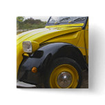 An old black and yellow Citroen 2CV 2 CV,