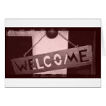 An Old Fashioned Welcome Greeting Card