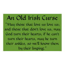 An Old Irish Curse posters