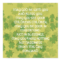 AN OLD IRISH WEDDING Blessing - posters by samack AN OLD IRISH WEDDING Blessing - posters
