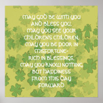 AN OLD IRISH WEDDING Blessing - Posters