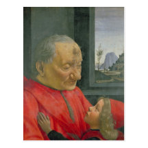 An Old Man and a Boy, 1480s Post Cards