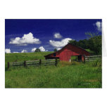 An Old Red Barn on a Hot Summer Day cards