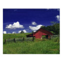 An Old Red Barn on a Hot Summer Day posters by bhbphotos An Old Red Barn on a Hot Summer Day posters
