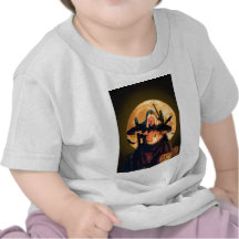An Old Witch Carves Pumpkins for Halloween Shirt
