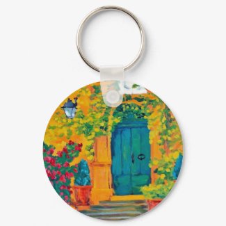 An Open Door Policy keychain