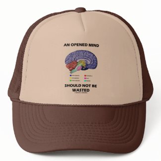 An Opened Mind Should Not Be Wasted (Brain) hat