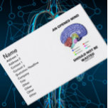 An Opened Mind Should Not Be Wasted (Brain Humor) Business Cards