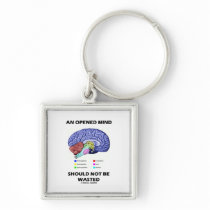 An Opened Mind Should Not Be Wasted (Brain) Key Chains