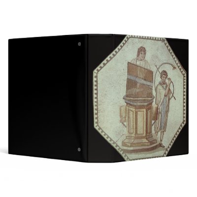 An organist and a horn player entertain 3 ring binder by bridgemanart