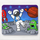 An Outer Space Adventure Mouse Mats