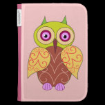 An owl on pink  kindle case caseable cases