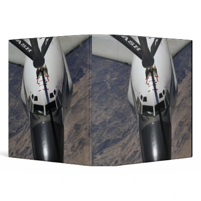 An RC-135 Rivet Joint Reconnaissance aircraft 3 Ring Binders by stocktrek