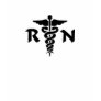 An RN Medical Symbol Tee Shirt An RN Medical Symbol Tee Shirt