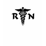 An RN Medical Symbol t-shirts
