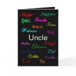 "An Uncle's Birthday I" Card - Customizable
