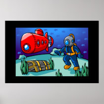 An Underwater Adventure Print