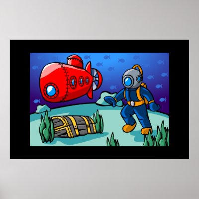 An Underwater Adventure Print by RandomGames
