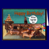 An unplanned Dachshund Birthday Party! cards