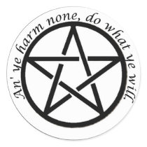 an ye harm none stickers