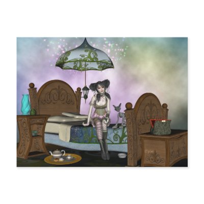 Anabella's Enchanting Rest Postcard by PixiDreams