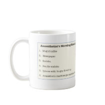 Anaesthetist's Morning Checklist Mug
