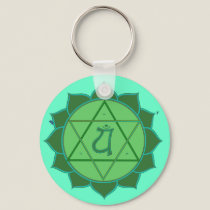Anahata Chakra Keychain by templegreen Anahata Chakra Keychain