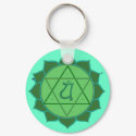 Anahata Chakra Keychain by templegreen Anahata Chakra Keychain