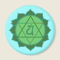 Anahata Chakra Magnet by templegreen Anahata Chakra Magnet