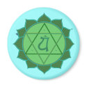 Anahata Chakra Magnet by templegreen Anahata Chakra Magnet
