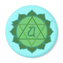 Anahata Chakra Magnet by templegreen Anahata Chakra Magnet